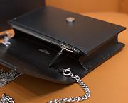 	 Bagsaaa YSL Kate Tassel Bag Black Silver Hardware - 19x12.5x4cm - 6