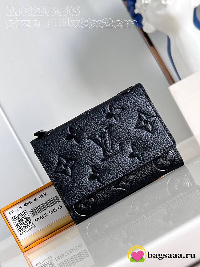 Bagsaaa Louis Vuitton Slender Pilot Monogram Taurillon Leather Wallet - 11x8cm - 1