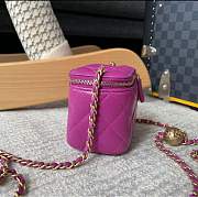 Bagsaaa Chanel SS Cosmetic Bag Purple - 8.5x11x7cm - 3