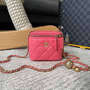 	 Bagsaaa Chanel SS Cosmetic Bag Hot Pink - 8.5x11x7cm - 1