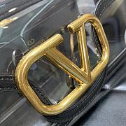 Bagsaaa Valentino Loco Shoulder Bag Transparent Black - 27x13x6cm - 3