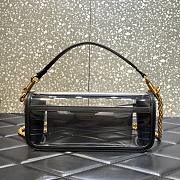 Bagsaaa Valentino Loco Shoulder Bag Transparent Black - 27x13x6cm - 4