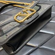 Bagsaaa Valentino Loco Shoulder Bag Transparent Black - 27x13x6cm - 5