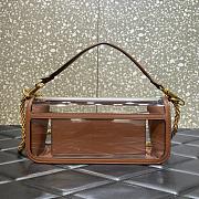 	 Bagsaaa Valentino Loco Shoulder Bag Transparent Brown - 27x13x6cm - 6