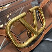 	 Bagsaaa Valentino Loco Shoulder Bag Transparent Brown - 27x13x6cm - 2