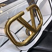	 Bagsaaa Valentino Loco Shoulder Bag Transparent White - 27x13x6cm - 4