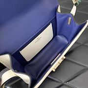 	 Bagsaaa Valentino Garavani Small Shoulder Letter Bag Blue - 19x12x6cm - 5