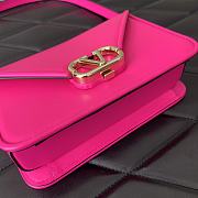 	 Bagsaaa Valentino Garavani Small Shoulder Letter Bag Hot Pink - 19x12x6cm - 6