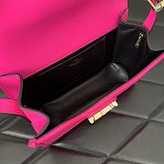 	 Bagsaaa Valentino Garavani Small Shoulder Letter Bag Hot Pink - 19x12x6cm - 5
