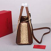 	 Bagsaaa Valentino Garavani Medium Straw Beige Tote - 27x11x18cm - 6