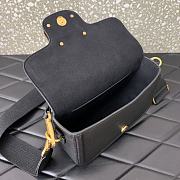 Bagsaaa Valentino Garavani Alltime leather shoulder bag black - 23.5x18x8cm - 5