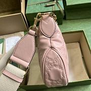 	 Bagsaaa Gucci GG Matelassé Small Shoulder Bag Pink - W27cm x H18cm x D7cm - 3