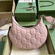 	 Bagsaaa Gucci GG Matelassé Small Shoulder Bag Pink - W27cm x H18cm x D7cm - 2