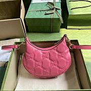 	 Bagsaaa Gucci GG Matelassé Mini Shoulder Bag Pink - 21x 14x 6cm - 2