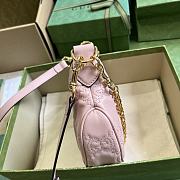 	 Bagsaaa Gucci GG Matelassé Mini Shoulder Bag Light Pink - 21x 14x 6cm - 3