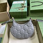 	 Bagsaaa Gucci GG Matelassé Mini Shoulder Bag Grey - 21x 14x 6cm - 5