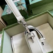 	 Bagsaaa Gucci Horsebit 1955 Mini Shoulder Bag White - 8-12.5x 19.5x 3-6cm - 6