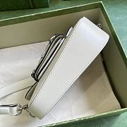 	 Bagsaaa Gucci Horsebit 1955 Mini Shoulder Bag White - 8-12.5x 19.5x 3-6cm - 5