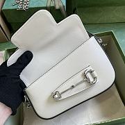 	 Bagsaaa Gucci Horsebit 1955 Mini Shoulder Bag White - 8-12.5x 19.5x 3-6cm - 2