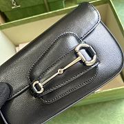 	 Bagsaaa Gucci Horsebit 1955 Mini Shoulder Bag Black - 8-12.5x 19.5x 3-6cm - 2