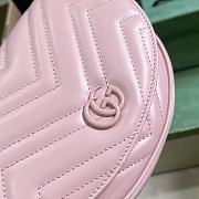Bagsaaa Gucci GG Marmont matelassé chain mini bag in black pink - 14.5x 20x 4cm - 3