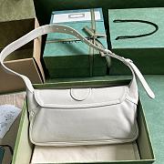 Bagsaaa Gucci Aphrodite small shoulder bag in white leather - 27cm - 6
