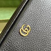 Bagsaaa Gucci GG Marmont mini shoulder bag in Black Leather - 11x 18.5x 4cm - 2