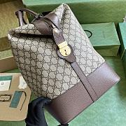 Bagsaaa Gucci GG duffle bag in beige and ebony - 48.5x 36x 24cm - 6