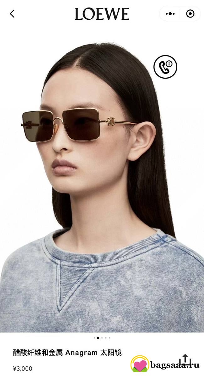 Bagsaaa Loewe Square Sunglasses - 1
