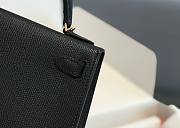 Bagsaaa Hermes Mini Kelly 19cm Black Epsom Leather - 5