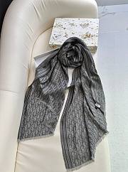 Bagsaaa Dior Oblique Scarf Grey - 1