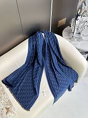 	 Bagsaaa Dior Oblique Scarf Blue - 3