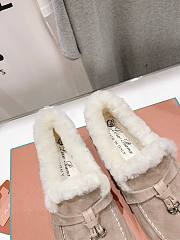 	 Bagsaaa Loro Piana Winter Loafers Grey - 5