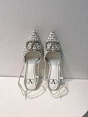 Bagsaaa Valentino White Slingback Heel - 5