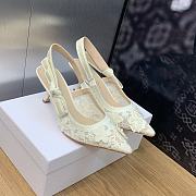 Bagsaaa Dior J'Adior Slingback Pump 3D Macrame-Effect White - 1