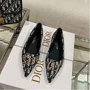 Bagsaaa Dior Oblique Flat Shoes Blue - 1