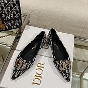 Bagsaaa Dior Oblique Flat Shoes Blue - 6