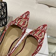 	 Bagsaaa Dior Oblique Flat Shoes Red - 6