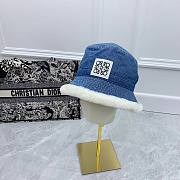 Bagsaaa Loewe Denim and Shearling Hat - 2