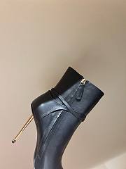Bagsaaa Tom Ford Padlock Detailed Pointed-Toe Boots Black - 5