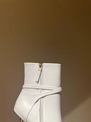 	 Bagsaaa Tom Ford Padlock Detailed Pointed-Toe Boots White - 6