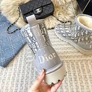 	 Bagsaaa Dior Oblique Grey Boots - 5