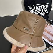 Bagsaaa Chanel Shearling and Leather Bucket Hat - 4