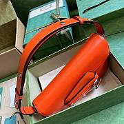 	 Bagsaaa Gucci Horsebit 1955 Small Shoulder Bag Orange - 26.5x 10.5-17x 4-8cm - 5