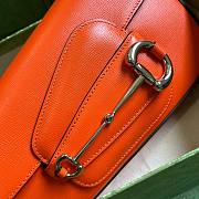 	 Bagsaaa Gucci Horsebit 1955 Small Shoulder Bag Orange - 26.5x 10.5-17x 4-8cm - 3