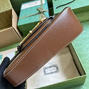	 Bagsaaa Gucci Horsebit 1955 Small Shoulder Bag Brown - 26.5x 10.5-17x 4-8cm - 3