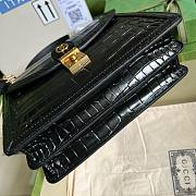 Bagsaaa Gucci Ophidia Crocodile Black Leather - 25x17.5x7cm - 3