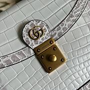 	 Bagsaaa Gucci Ophidia Crocodile White Leather - 25x17.5x7cm - 3