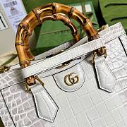 Bagsaaa Gucci Diana Crocodile Leather tote bag - 27x24x11cm - 3