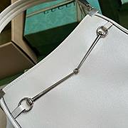 	 Bagsaaa Gucci Small Slim Horsebit Shoulder Bag White - 23x18.5x3cm - 5